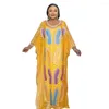 Ethnic Clothing Dashiki African Party Long Dresses For Women Fashion Summer Kaftan Embroidery Evening Gown Muslim Dubai Abaya Nigerian