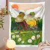 Tapestries Cute Frog Tapestry Wall Hanging Decorative Wal Cloth For Kid's Room Cartoon Animal