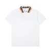 2Nueva Moda Londres Inglaterra Polos Camisas Diseñadores para hombre Polos High Street Bordado Impresión Camiseta Hombre Verano Algodón Casual T-shirtsQ155