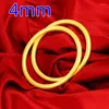 Bangle Vietnam Zand Goud 4mm Ancient Method Heritage Armband Dames Smooth Plain Circle Solid Copper Plated