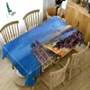 Tkanina stołowa wzór morski plac zabaw morski zagęszcza bawełniana prostokątna tkanina stołowa do wystroju ślubnego Piknik R230731