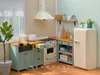 Atelier d'outils 1/6 BJD OB11 Miniature Dollhouse Furniture Mini Mode Mode Kitchen Set of Fouincludes Sinie et Robinet 230812