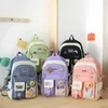 Sacs à dos 5pcs Ensembles Sac à dos scolaire pour enfants Kawaii Womens Bagpack Bookbag Laptop Bag For Teens Girls Mochilas Students Sac 230729