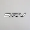 Para Toyota SRV Emblema 3D Carta Cromado Prata Distintivo de Carro Logo Adesivo295u