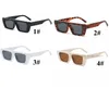 Gafas de sol para mujer Protección solar UV400 Gafas de sol cuadradas pequeñas de moda Hombres que conducen Gafas de chupito de calle de viaje 4 colores 10PCS nave rápida