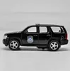 DIECAST Model samochodów 136 Model stopu wysokiego imitacji carchevrolet tahoe wyciągnij metalowy samochód