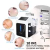 Professionell 10 i 1 hudvård Mikrourrent Face Lift Anti-rynk Hydrofacial Machine Deep Cleaning Hydradermabrasion Skin åtdragande skönhetsutrustning