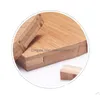 Kopanie bloków Jaswehome Naturalna bambusowa deska do cięcia metalowa rączka drewniana ser jest ser mięsny borads kopanie kicthen upuszczenie do domu ga dhqwk