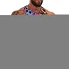 Men's Tank Tops Stylish Leopard Spots Top Purple And Gold Trendy Daily Bodybuilding Males Printed Sleeveless Vests Large Size