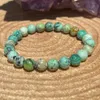 MG1819 8 mm Phoenix Turquoise Gemstone Armband Womens Natural Stone Pärled Essential Oils Energy Jewelry