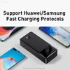 Cep Telefonu Güç Bankaları Baseus Güç Bankası 30000mAH 20W PD Hızlı Şarj Powerbank Portatif Portatif Harici Pil Şarj Cihazı İPhone 12 Pro Xiaomi Huawei L230731