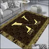 Carpets Fashion Pattern Design Carpet Simple Light Geometric Mat For Living Room Bedroom Area Rugs Drop Delivery Home Garden Textiles Dh42J