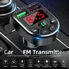 Bluetooth 자동차 키트 MP3 Bluetooth 호환 5 0 핸즈 플레이어 음악 카드 오디오 수신기 FM 송신기 듀얼 USB 빠른 충전 180m