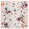 Foulards 60cm Écharpe Fleur Abstraite Dame Soie Simulation Petit Carré