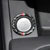Audi A4 2017-2018のためのカーエンジンスタート停止イグニッションキーリングステッカーカーボンファイバーサークルトリムアクセサリー2707
