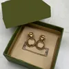 Orecchini a bottone firmati Ciondolo leone G Gioielli Orecchini a bottone in oro per donna Uomo Aretes Lettera Ciondola orecchini 925 Accessori ago in argento