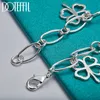 Wedding Jewelry Sets DOTEFFIL 3pcs 925 Sterling Silver Four leafed Clover Necklace Bracelet Earring Set For Woman Engagement Fashion 230729