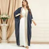 Ethnic Clothing Spring Summer 2023 Middle Eastern Arab Muslim Fashion Gilded Luxury Robe Cardigan Two-Piece S Model