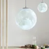 Pendelleuchten Nordic 3D-Druck Mond Kronleuchter Lampe für Wohnzimmer Esszimmer Moderne LED-Licht Kinder Schlafzimmer Haus Deceration