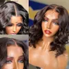 Perucas de cabelo humano Body Wave 13x6 Lace Front Wig Cabelo humano Short Bob Wig 180 Density Adequado para mulheres negras Cabelo Remy brasileiro Z230731