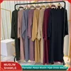 Abbigliamento etnico Abiti di moda musulmana Dubai Abaya Abito lungo Donna Islam Robe Ramadan Imposta modesto