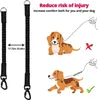 Collares para perros de 5 pies de alta resistencia para mascotas, seguimiento de entrenamiento reflectante, cuerda de nailon, cómodo mango acolchado para perros medianos y grandes