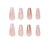 False Nails French Wear Nail Removable Pink Phnom Penh Small Daisy Fresh Style Square Head Easy To Operate Mainland China