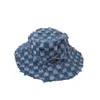 Szerokie brzegi kubek kowbojski szachy szachy szachy szachy mroczny Raw Edge Fishers Hat Men Men Designer Fashion Pop Pot Hat Hat