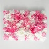 Decorative Flowers Wreaths High Quality Rose Artificial Flower Wall Panel Decor Backdrop Wedding Party Event Birthday Shop Scene Customized 230731