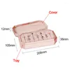 Jewelry Pouches Rings Holder With Lid Storage Container Finger Stand Box Velvet For Dress Tables Cabinets Women Girls Drawer