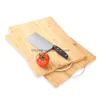 Chopping Blocks Jaswehome Natural Bamboo Cutting Board Metal Handle Wood Serving Meat Cheese Borads Chop Kicthen Drop Delivery Home Ga Dhqwk