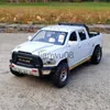 Diecast Model Cars 132 Simulazione Modello di auto in lega DodgeRam TRX Pickup Metallo Tirare indietro Auto Suono e luce Tirare indietro Ragazzo Giocattolo Regali Veicolo x0731