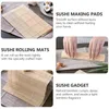 Servis uppsättningar Crafting Supplies Kitchen redskap Sushi Rolling Mats Hemlagad gadget som gör bricka bambu gardin