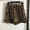 Leopard Print Shirts Shorts Casual Suits Sleepwear For Women Lace Up Shirt Elastic Midje Casual Short Pants 2st Sets2812