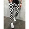 Pantalons pour hommes Hirigin 2019 New Summer Fashion Ultra Mince Confortable Bande Plaine Noir et Blanc Casual Crayon Pantalon pour Hommes Z230801
