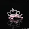 Chien Vêtements Pet Cheveux Bijoux Accessoires Mignon Fleur Cristal Strass Princesse Couronne Pin Fête D'anniversaire