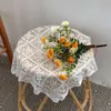 Table Cloth European Style Lace Tablecloth Knitted Table Cloth Rectangular TV Dust Cover Vintage Desktop Decoration for Room R230726