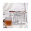 Kieliszki do wina 2023 Vintage Picie koktajl Tableszy z tłumieniem szklanych szklanych kubków romantycznych mrożonych napojów do soku wodnego Del dh1m8