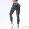 Leggings pour femmes femmes imprimé léopard Sport sans couture taille haute élastique Yoga Gym pantalon d'entraînement femme