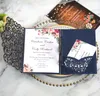 Wenskaarten 10 stks/partij Luxe Hollow Minnaar Uitnodigingskaarten Bruiloft Engagement Uitnodigingen Met Inner Papier Pagina Wenskaart Party Decor 230731