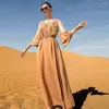 Ethnic Clothing Siatka Palek Eid Mubarak Kobiety muzułmańskie abaya diamenty marokańskie sukienki Dubai Kaftan Evening Islamska Partia Arabska Jalabiya