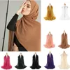 Halsdukar kvinna halsduk turban hijabs fasta färg sjalar damer hijab huvud omslag islamisk muslimsk sjal huvudduk foulard femme länge