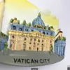 Fridge Magnets Vatican 1Pcs Hot 3D City Refrigerator Fridge Magnets Souvenir Strong Magnetic Stickers Home supplies x0731