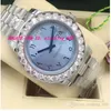Luxusuhr Größere Diamantlünette Automatisches mechanisches Uhrwerk 228206 Platin 40 mm Eisblaues arabisches seltenes Zifferblatt Herrenuhren Armbanduhr194k
