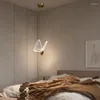 Lámparas colgantes Lámpara de mariposa moderna LED Mini candelabros nórdicos aplicables a la sala de estar Dormitorio Cabeza de cama Salón