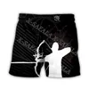 Shorts masculinos para equipe de tiro com arco, presente personalizado, natação, verão, praia, férias, calças esportivas meia-calça-10