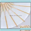 Regenschirme 60pcs Braut Parasole Weiße Papier Schönheitspunkte Chinesische Mini -Handwerks -Regenschirmdurchmesser 60 cm SN4664 Drop Lieferung Hausgarten Ho Dha9d