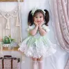 Girl Dresses Custom Lolita Court Kids Holiday EID Dress Summer Baby Birthday Party Children Gift Flower