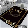 Carpets Letter Decoration Various Styles Rich Colors Fashionable Home Stain-Resistant For Living Room Bedroom Area Rugs High Drop Deli Dhrsw