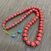 Ras du cou naturel collier de corail précieux hommes femmes guérison pierres précieuses bijoux fins baril rouge perle colliers de perles réglables